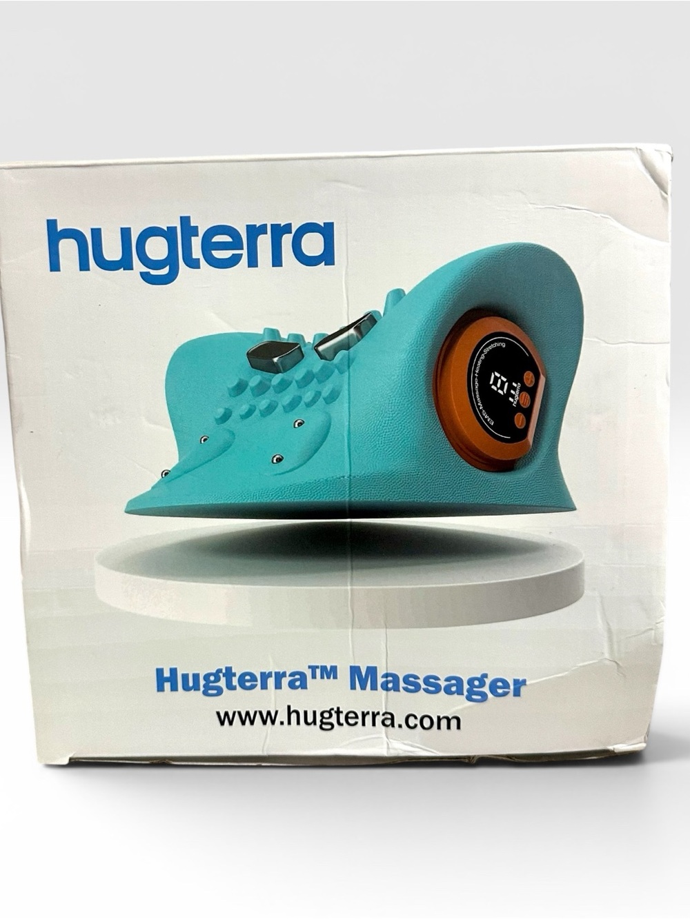 Hugterra Neck Massager BZ02 EMS Heat Cervical Traction Therapy Device w Remote